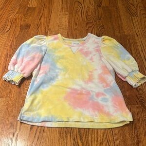SAYLOR Woman’s Tie Dye Short Sleeve Sweatshirt Size S
